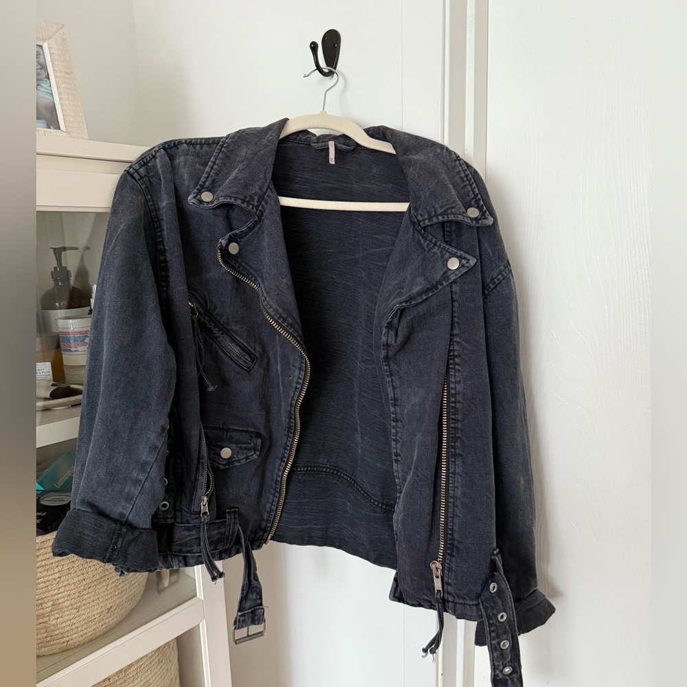 CLEAR OUT SALE free people denim jacket